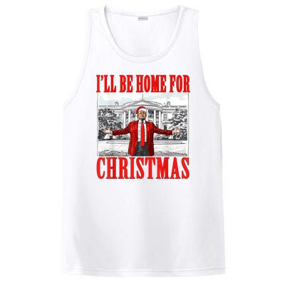 ILl Be Home For Christmas Funny Donald Trump PosiCharge Competitor Tank