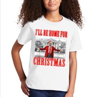 ILl Be Home For Christmas Funny Donald Trump Kids T-Shirt