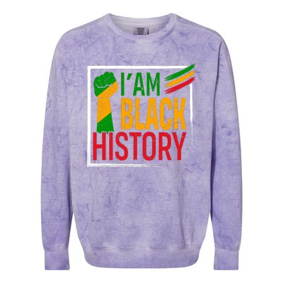 IM Black History Pride Graphic Colorblast Crewneck Sweatshirt