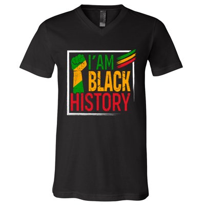 IM Black History Pride Graphic V-Neck T-Shirt