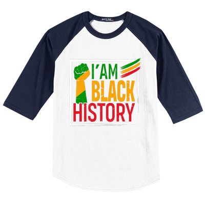 IM Black History Pride Graphic Baseball Sleeve Shirt