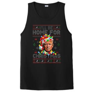 ILl Be Home For Christmas Funny Santa Trump Pajamas Ugly PosiCharge Competitor Tank