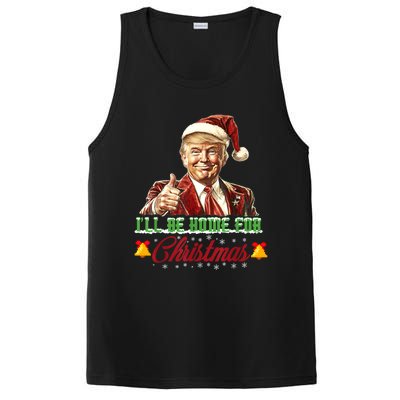 ILl Be Home For Christmas Santa Funny Trump Xmas Funny Gift PosiCharge Competitor Tank