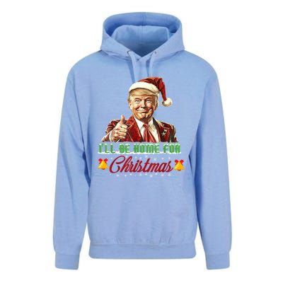 ILl Be Home For Christmas Santa Funny Trump Xmas Funny Gift Unisex Surf Hoodie