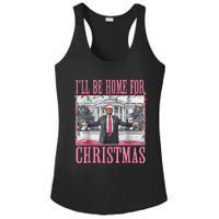 Ill Be Home For Christmas Santa Trump Xmas Pajamas Ladies PosiCharge Competitor Racerback Tank