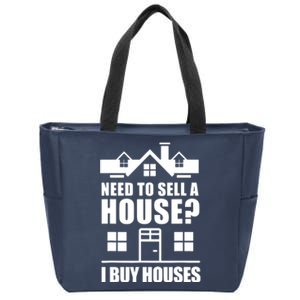 I Buy Houses Real Estate Investor Zip Tote Bag