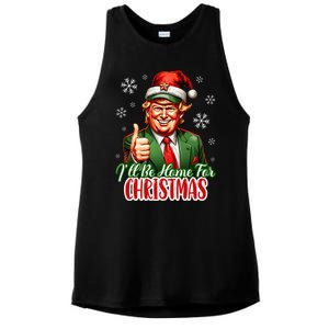 Ill Be Home For Christmas Trump 2024 Ladies PosiCharge Tri-Blend Wicking Tank