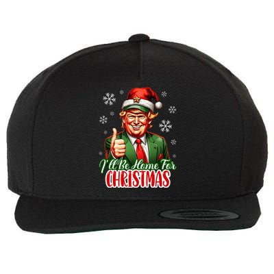 Ill Be Home For Christmas Trump 2024 Wool Snapback Cap