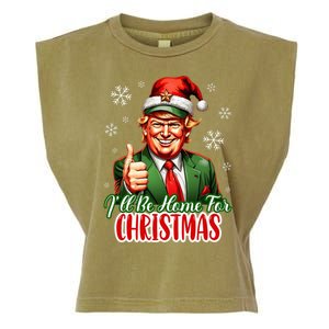 Ill Be Home For Christmas Trump 2024 Garment-Dyed Women's Muscle Tee