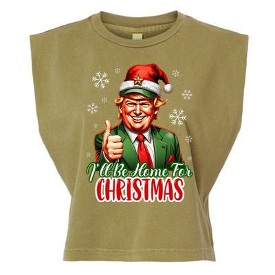 Ill Be Home For Christmas Trump 2024 Garment-Dyed Women's Muscle Tee