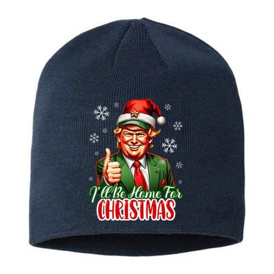 Ill Be Home For Christmas Trump 2024 Sustainable Beanie