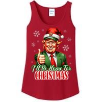 Ill Be Home For Christmas Trump 2024 Ladies Essential Tank