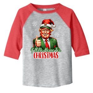 Ill Be Home For Christmas Trump 2024 Toddler Fine Jersey T-Shirt