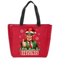 Ill Be Home For Christmas Trump 2024 Zip Tote Bag