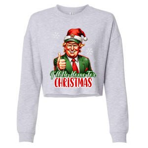 Ill Be Home For Christmas Trump 2024 Cropped Pullover Crew