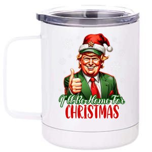 Ill Be Home For Christmas Trump 2024 12 oz Stainless Steel Tumbler Cup