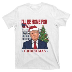 ILl Be Home For Christmas Santa Claus Donald Trump T-Shirt