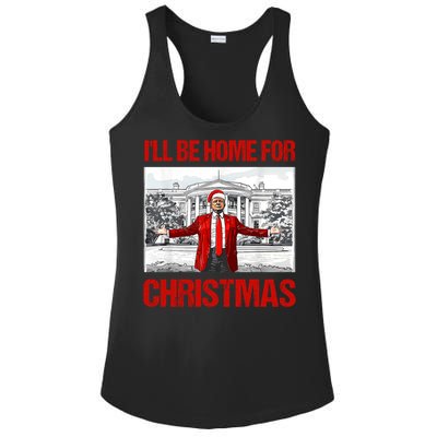 ILl Be Home For Christmas Santa Funny Xmas Pajamas Great Gift Ladies PosiCharge Competitor Racerback Tank