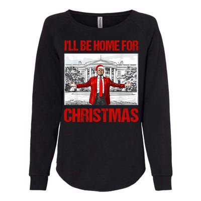 ILl Be Home For Christmas Santa Funny Xmas Pajamas Great Gift Womens California Wash Sweatshirt