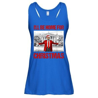 ILl Be Home For Christmas Santa Funny Xmas Pajamas Great Gift Ladies Essential Flowy Tank