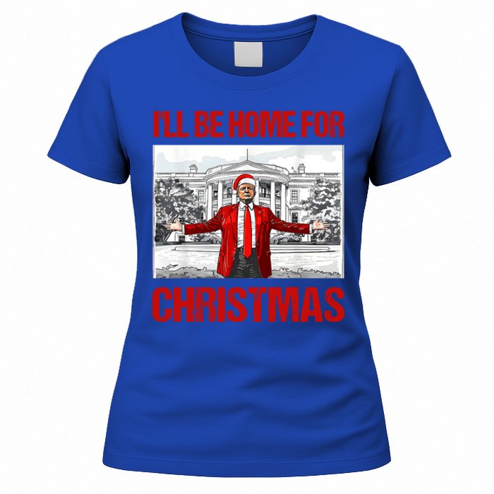 ILl Be Home For Christmas Santa Funny Xmas Pajamas Great Gift Women's T-Shirt