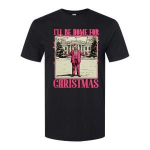 ILl Be Home For Christmas Santa Funny Trump Xmas Pajamas Softstyle CVC T-Shirt