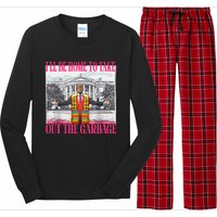 ILl Be Home To Take Out The Garbage Funny Garbage For Trump Long Sleeve Pajama Set