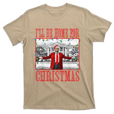 ILl Be Home For Christmas Santa Funny Trump Xmas Pajamas T-Shirt