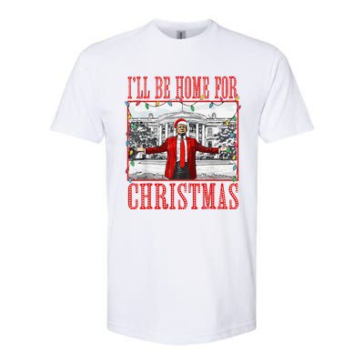 ILl Be Home For Christmas Santa Funny Trump Xmas Pajamas Softstyle CVC T-Shirt