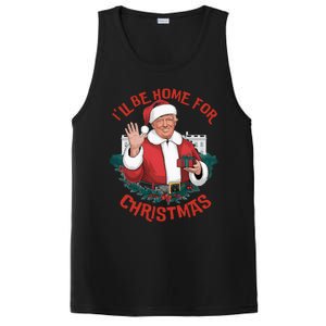 ILl Be Home For Christmas Trump Santa Ugly Pajamas Humor PosiCharge Competitor Tank