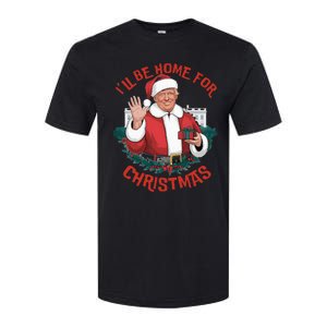 ILl Be Home For Christmas Trump Santa Ugly Pajamas Humor Softstyle CVC T-Shirt