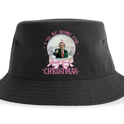 ILl Be Home For Christmas Trump Xmas 2024 Sustainable Bucket Hat