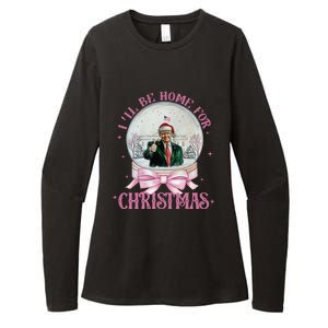 ILl Be Home For Christmas Trump Xmas 2024 Womens CVC Long Sleeve Shirt