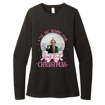 ILl Be Home For Christmas Trump Xmas 2024 Womens CVC Long Sleeve Shirt