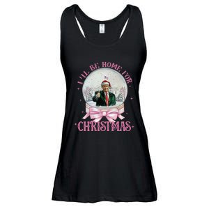 ILl Be Home For Christmas Trump Xmas 2024 Ladies Essential Flowy Tank