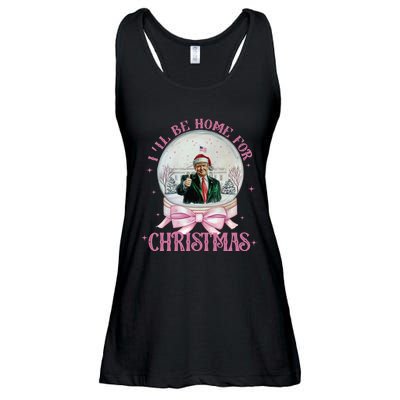 ILl Be Home For Christmas Trump Xmas 2024 Ladies Essential Flowy Tank