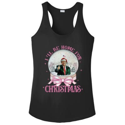 ILl Be Home For Christmas Trump Xmas 2024 Ladies PosiCharge Competitor Racerback Tank