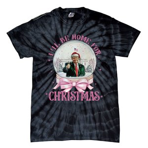 ILl Be Home For Christmas Trump Xmas 2024 Tie-Dye T-Shirt