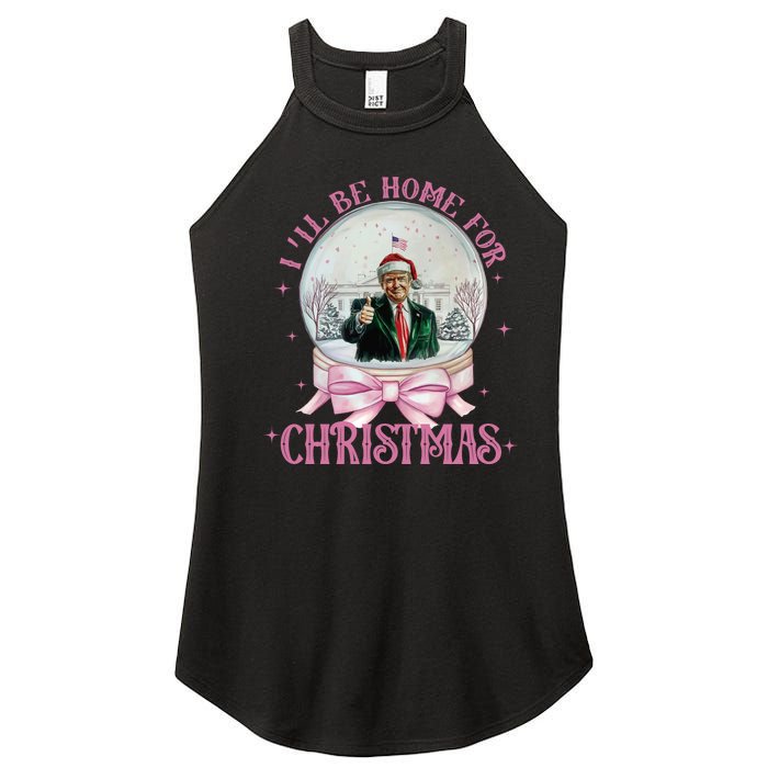 ILl Be Home For Christmas Trump Xmas 2024 Women's Perfect Tri Rocker Tank