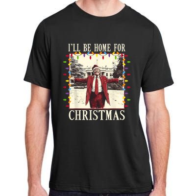 ILl Be Home For Christmas 2024 Family Xmas Pajamas Matching Adult ChromaSoft Performance T-Shirt