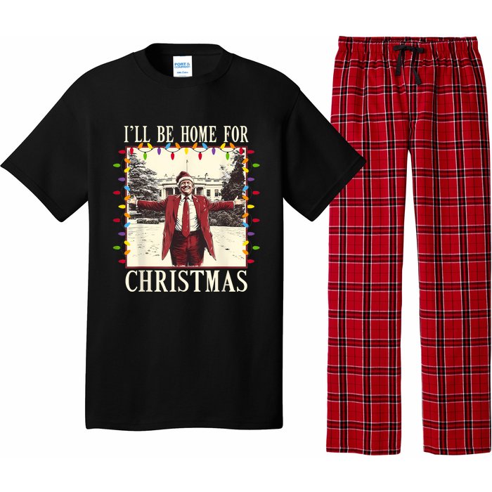 ILl Be Home For Christmas 2024 Family Xmas Pajamas Matching Pajama Set