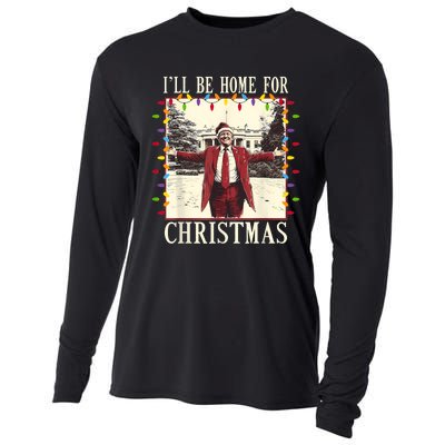 ILl Be Home For Christmas 2024 Family Xmas Pajamas Matching Cooling Performance Long Sleeve Crew