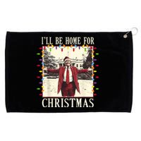 ILl Be Home For Christmas 2024 Family Xmas Pajamas Matching Grommeted Golf Towel