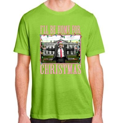 Ill Be Home For Christmas Funny Santa Claus Trump 2024 Adult ChromaSoft Performance T-Shirt