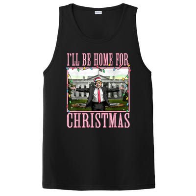 Ill Be Home For Christmas Funny Santa Claus Trump 2024 PosiCharge Competitor Tank