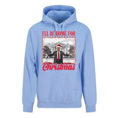 Ill Be Home For Christmas Santa Funny Trump Xmas Pajamas Unisex Surf Hoodie