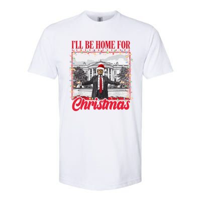 Ill Be Home For Christmas Santa Funny Trump Xmas Pajamas Softstyle CVC T-Shirt