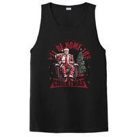 ILl Be Home For Christmas Santa Funny Trump Xmas Pajamas PosiCharge Competitor Tank