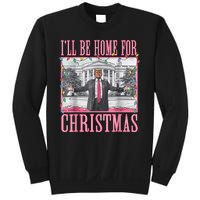 Ill Be Home For Christmas Santa Funny Trump Xmas Pajamas Sweatshirt