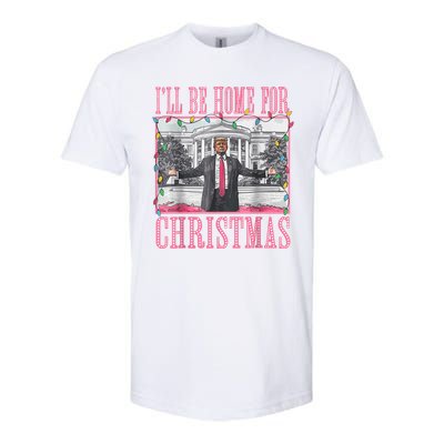 Ill Be Home For Christmas Santa Funny Trump Xmas Pajamas Softstyle CVC T-Shirt